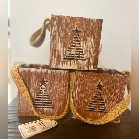 ๐ Arizona East Winter Wood Box Planters Set of 3 4x4โ - Picture 3 of 6